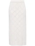 Elie Saab knitted midi skirt - Neutrals