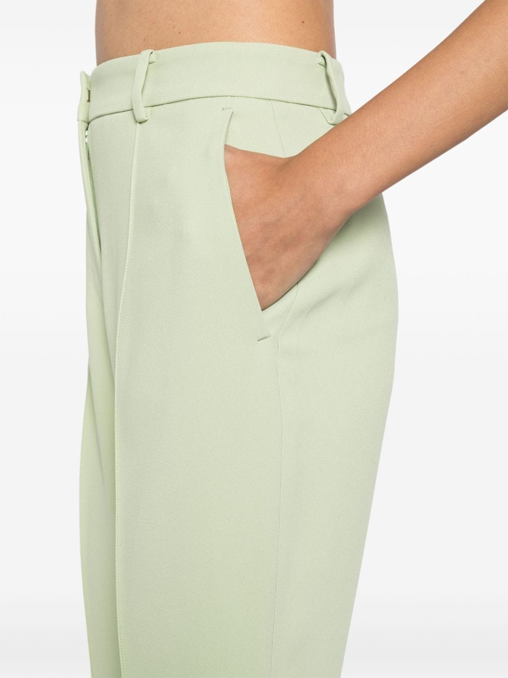 Shop Elie Saab Cady Trousers In Grün