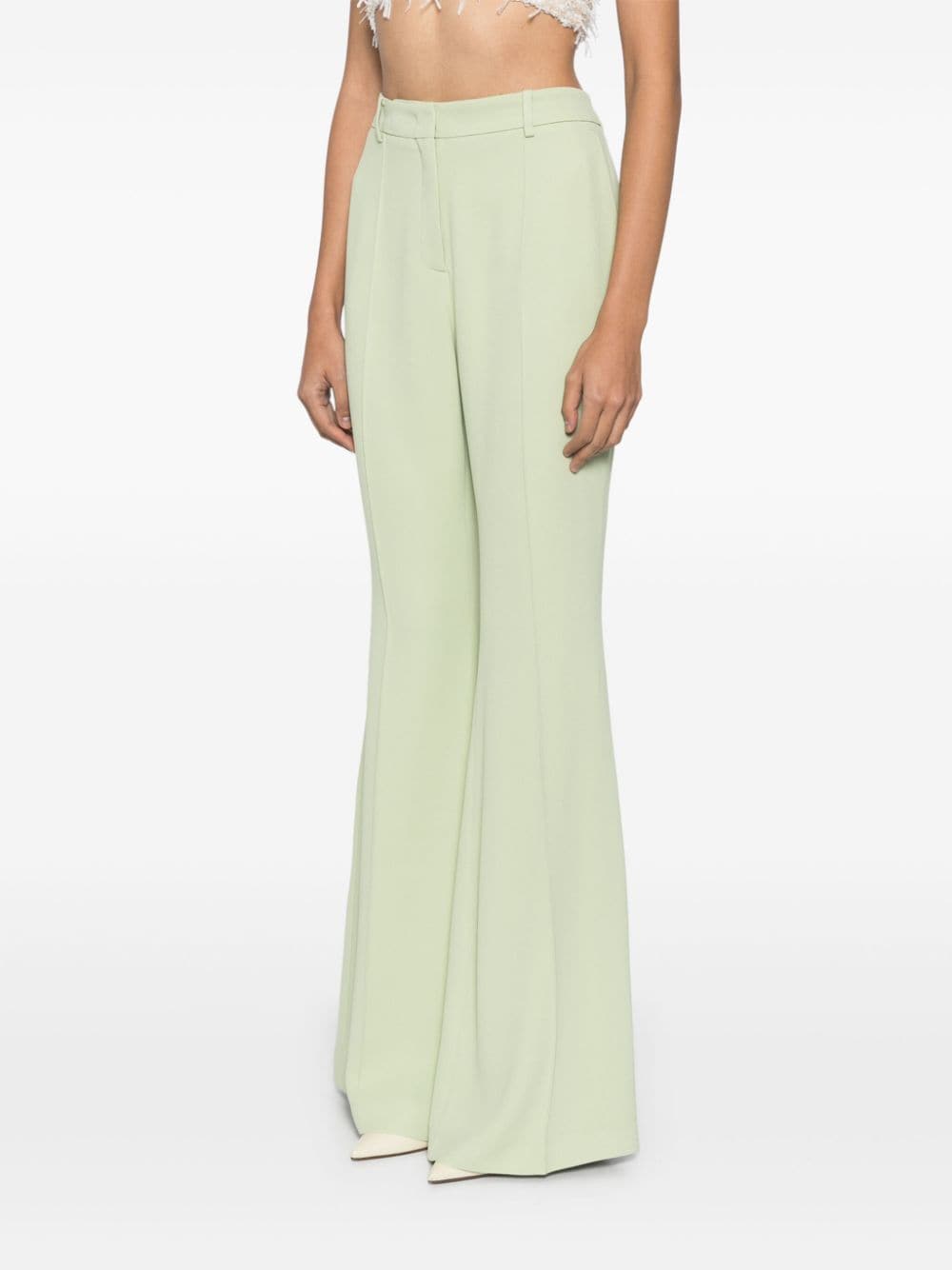 Shop Elie Saab Cady Trousers In Grün