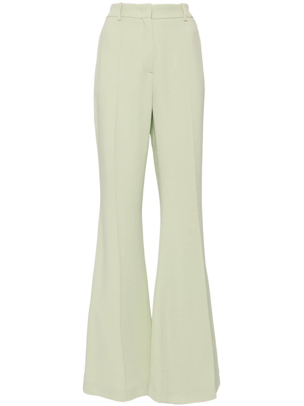 Shop Elie Saab Cady Trousers In Green