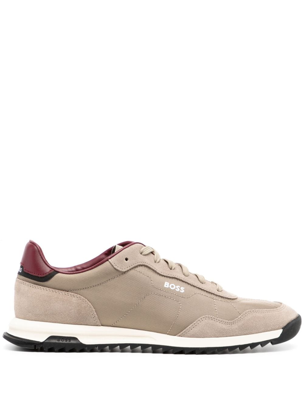 BOSS Getextureerde sneakers Beige