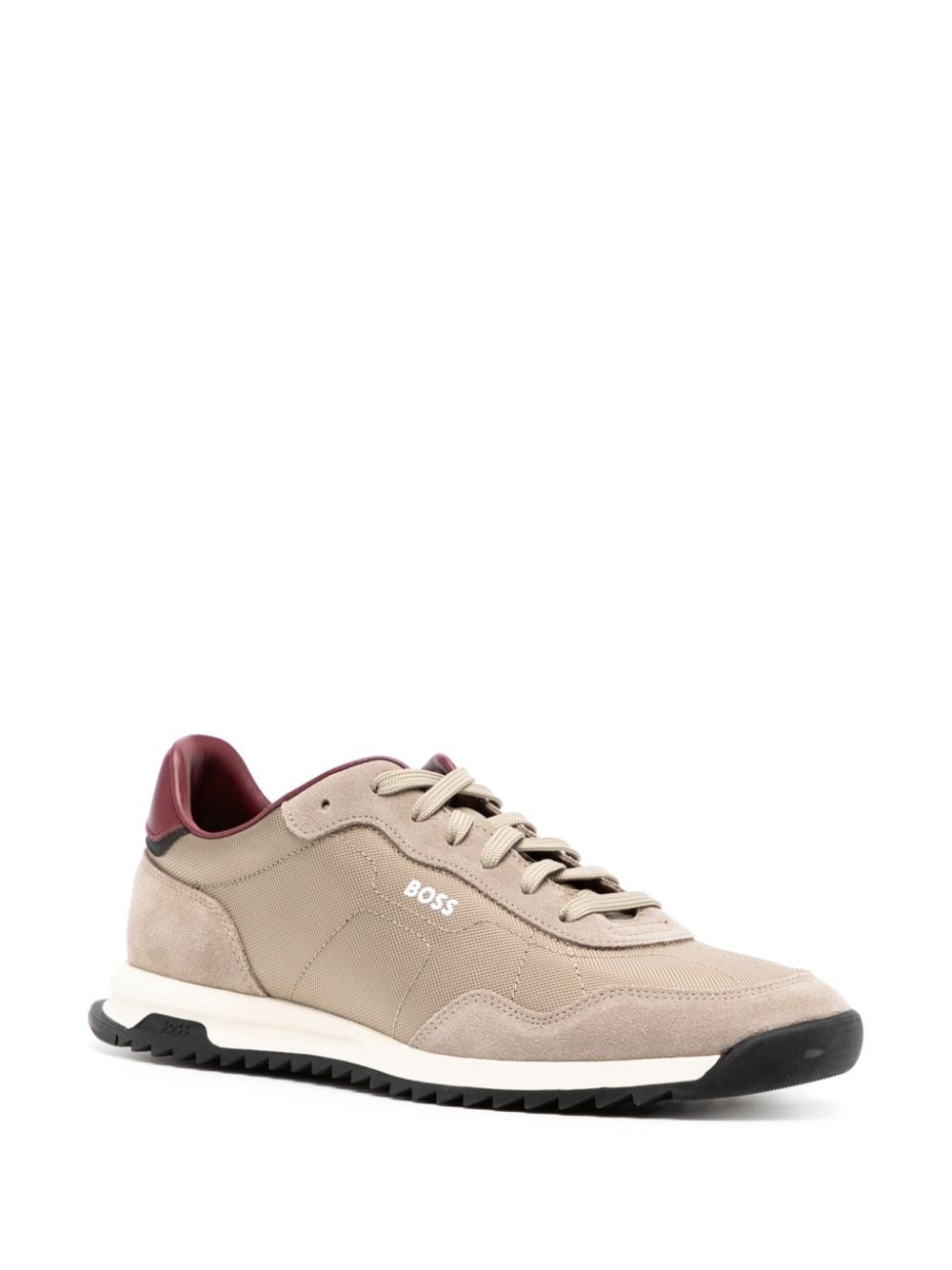 BOSS Getextureerde sneakers - Beige