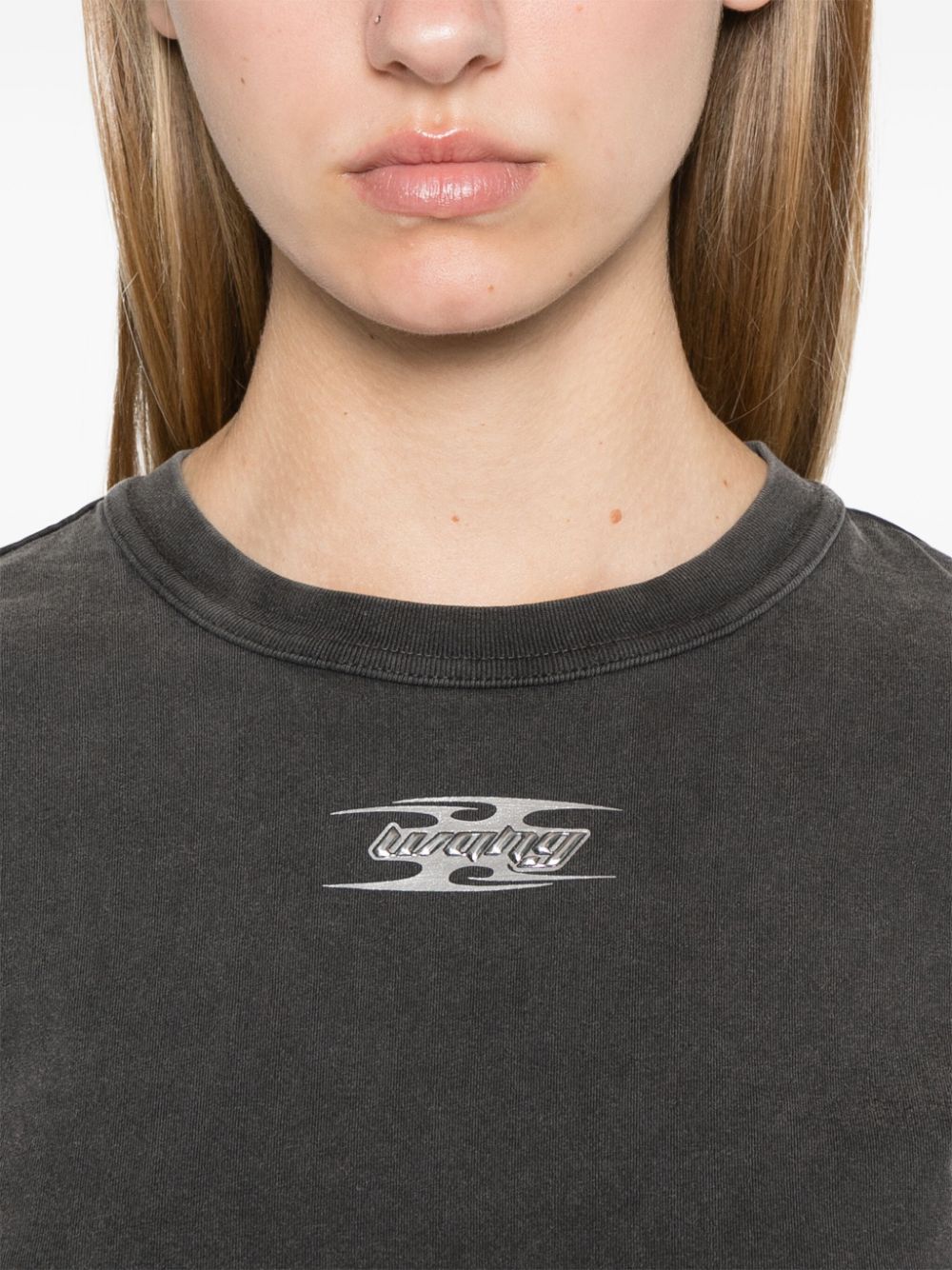 Alexander Wang puff logo shrunken T-shirt Women