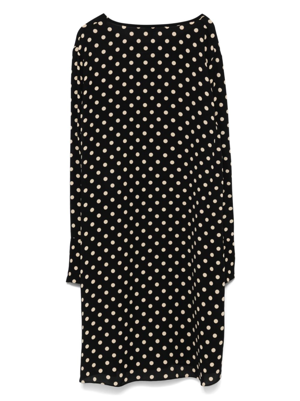 ASPESI polka-dot midi dress - Zwart