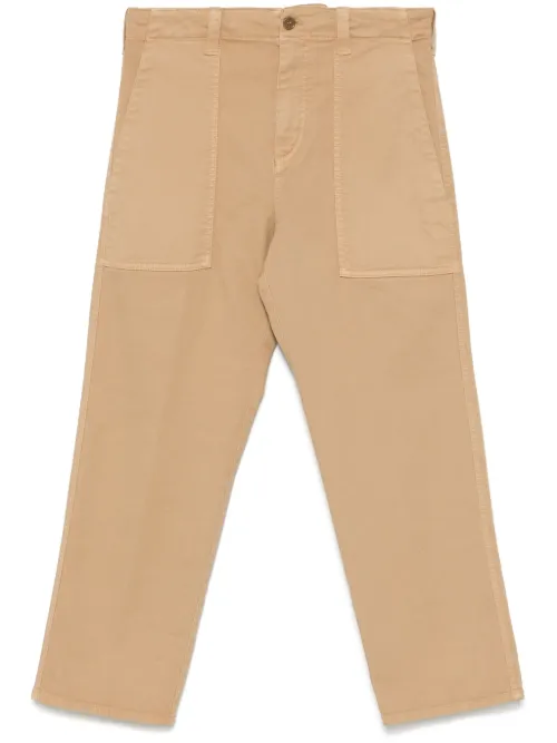 Pantalon en gabardine à coupe courte - ASPESI - Modalova