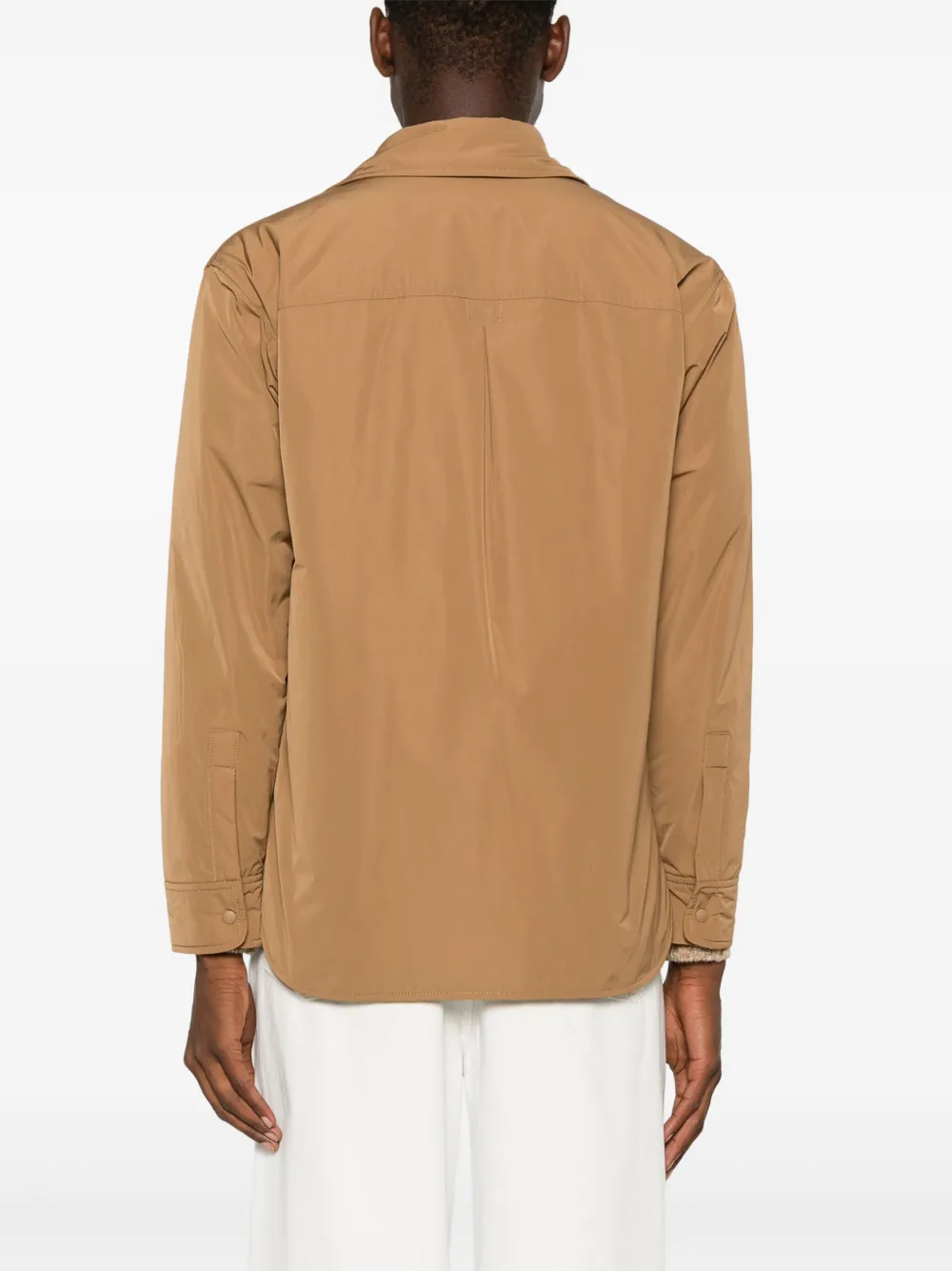ASPESI Gewatteerd shirtjack Bruin