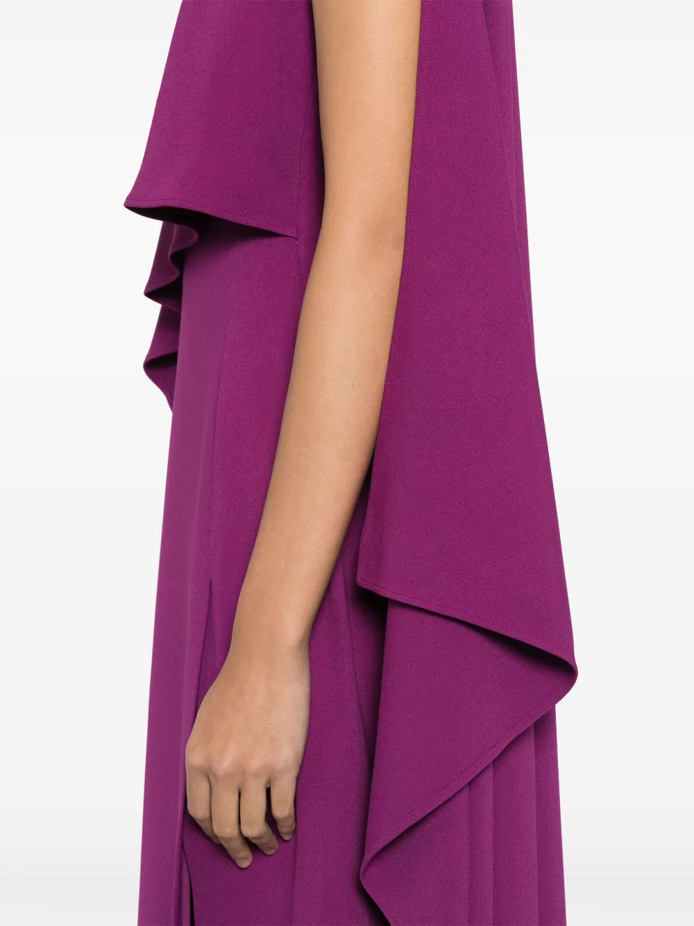 Elie Saab Asymmetrische maxi-jurk Paars