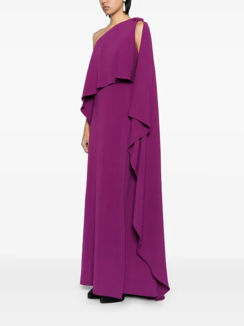 Elie Saab asymmetric long dress D0365NF24CD007 - 2