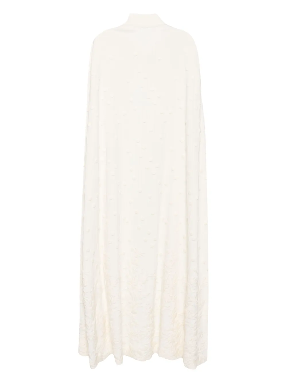 Elie Saab embroidered cady cape - Neutrals