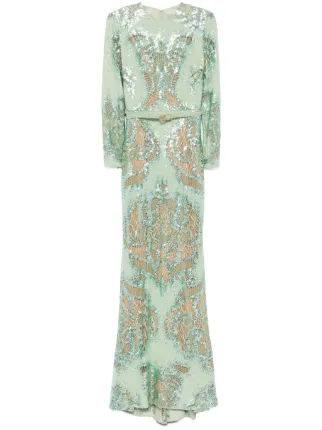 Elie Saab Sirena Dress | Green | FARFETCH KW