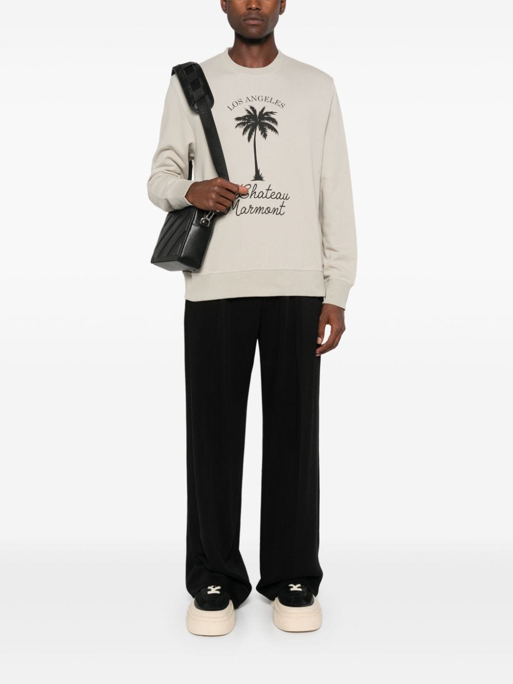 Ih Nom Uh Nit palm tree-print sweatshirt - Grijs