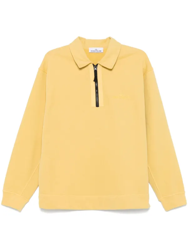 Stone Island フリース スウェットシャツ | イエロー | FARFETCH JP