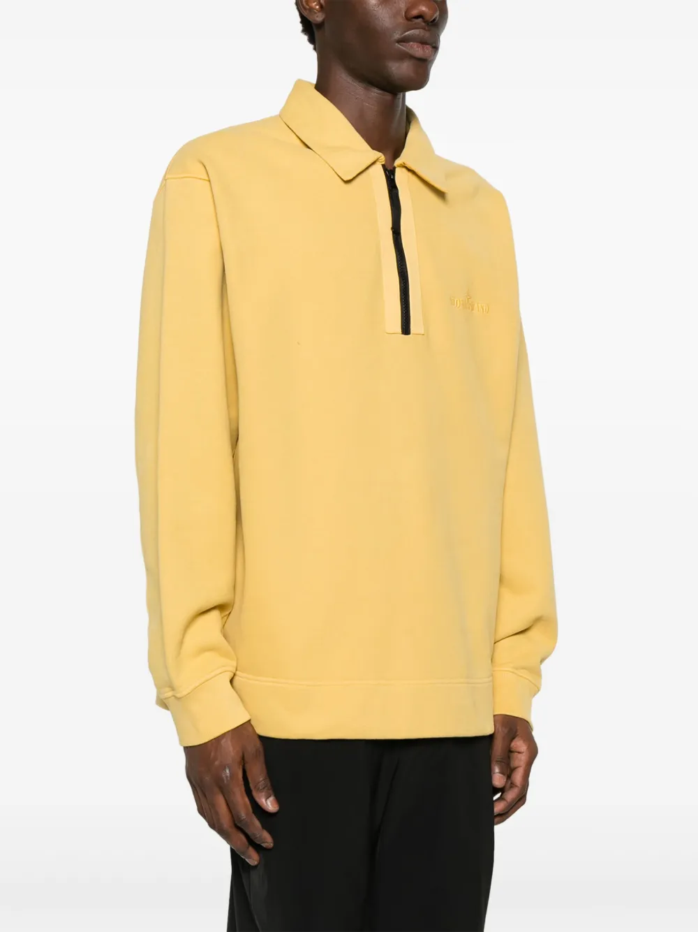 Stone Island Fleece sweater Geel