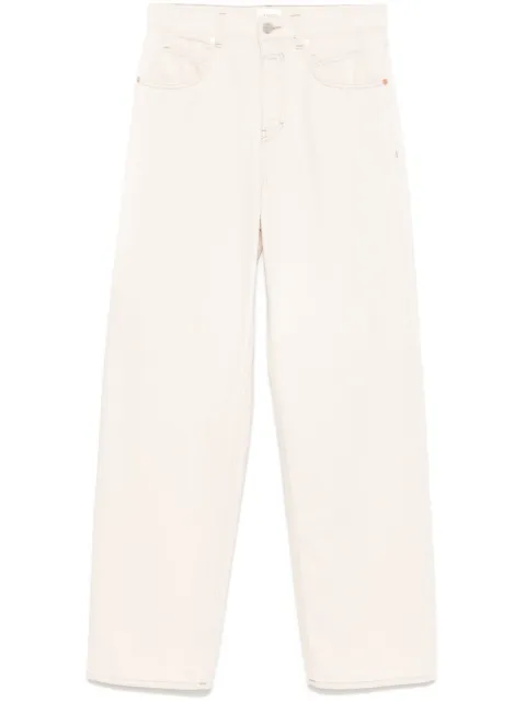 Closed logo-patch straight jeans 