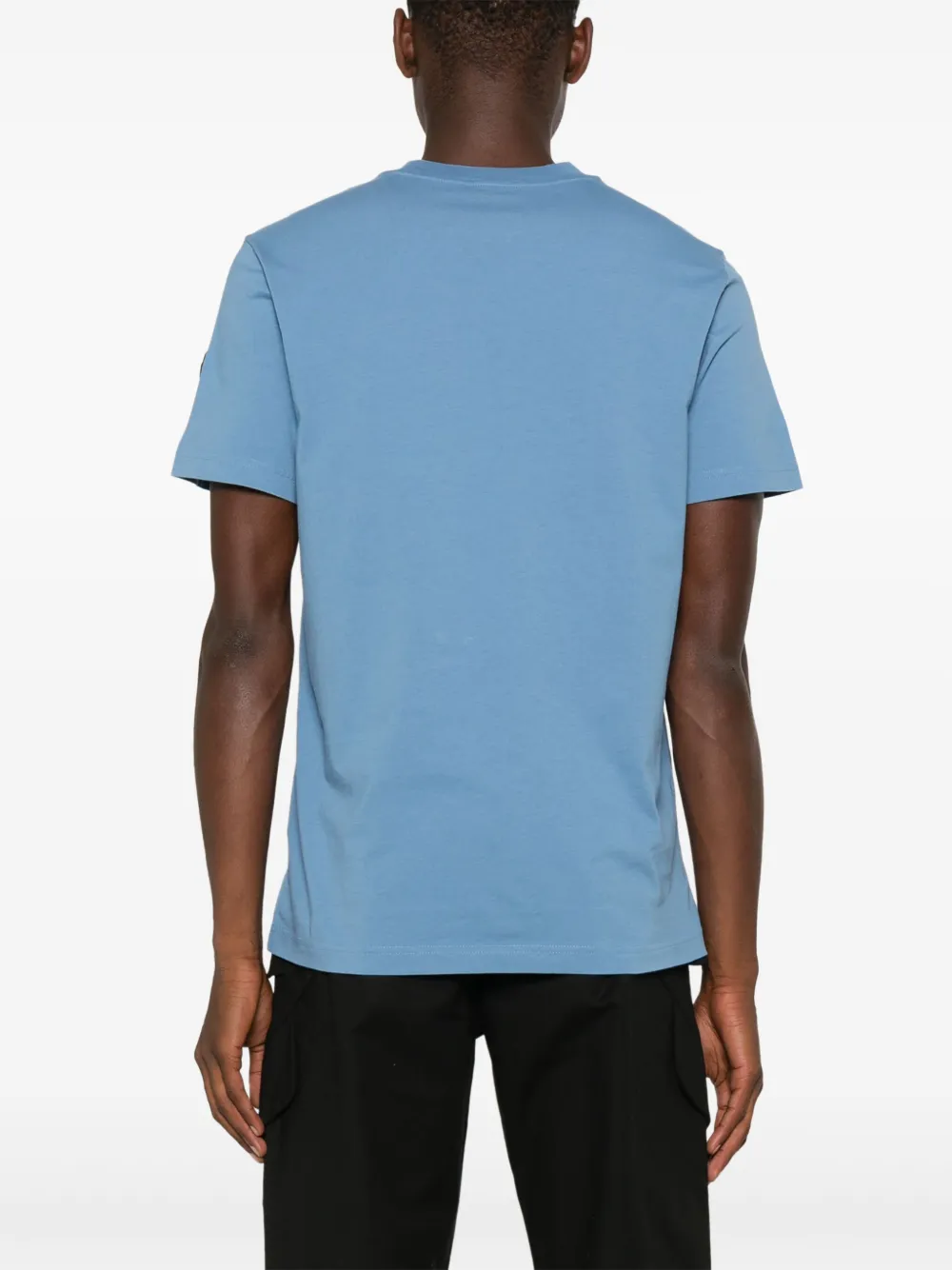 Moncler T-shirt met logoprint Blauw