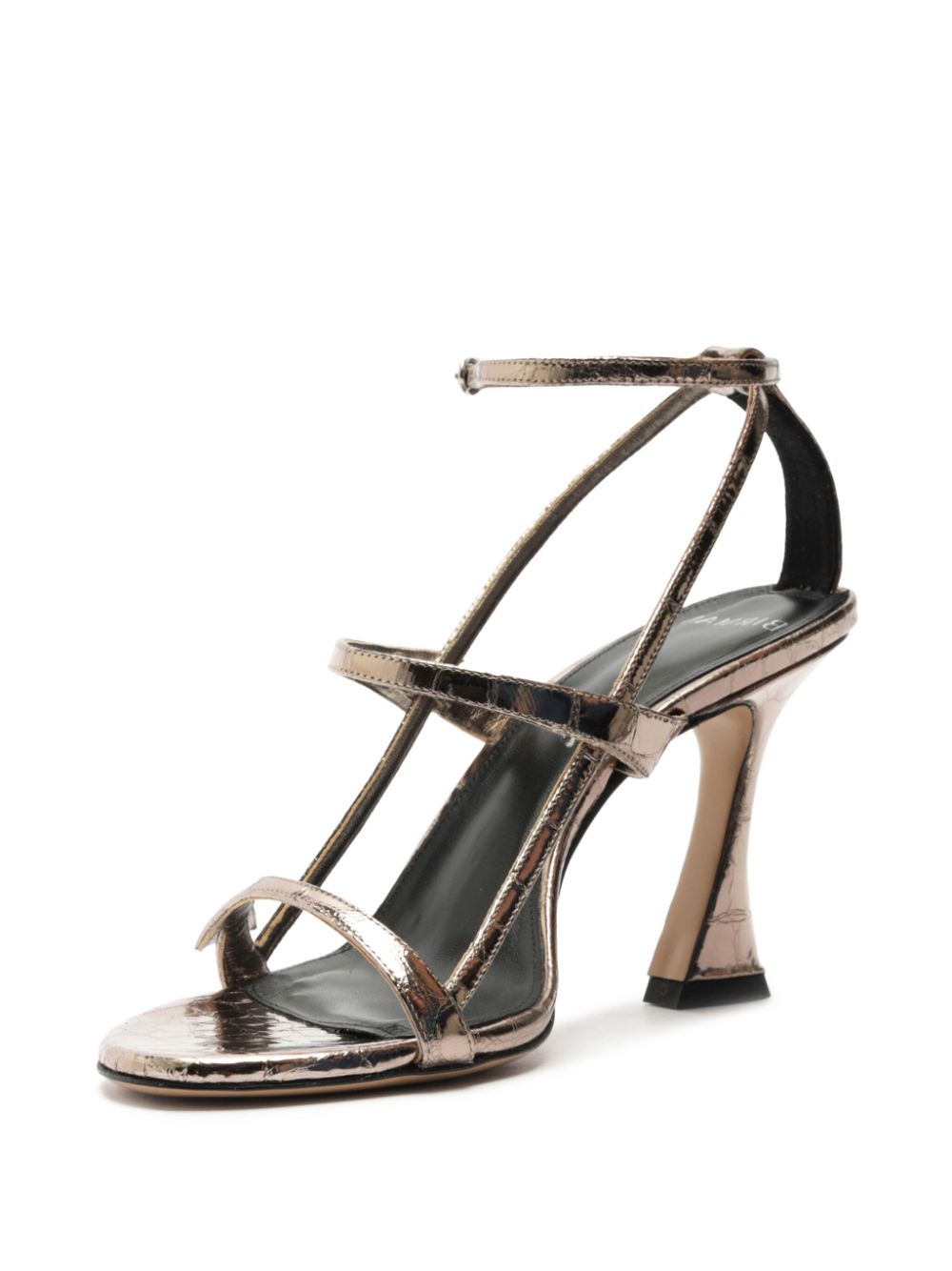 Alexandre Birman 85mm Tita gekooide sandalen Bruin