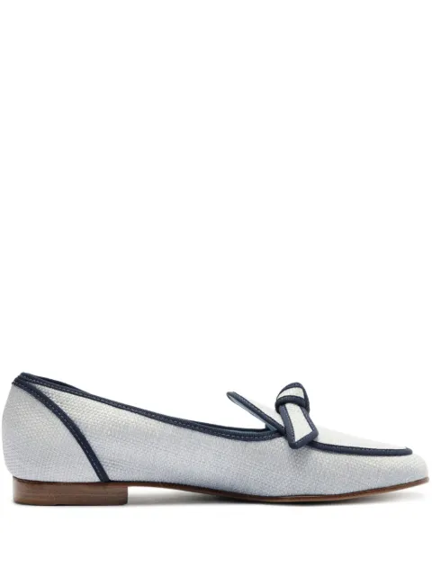 Alexandre Birman mocasines de rafia con ribete grosgrain