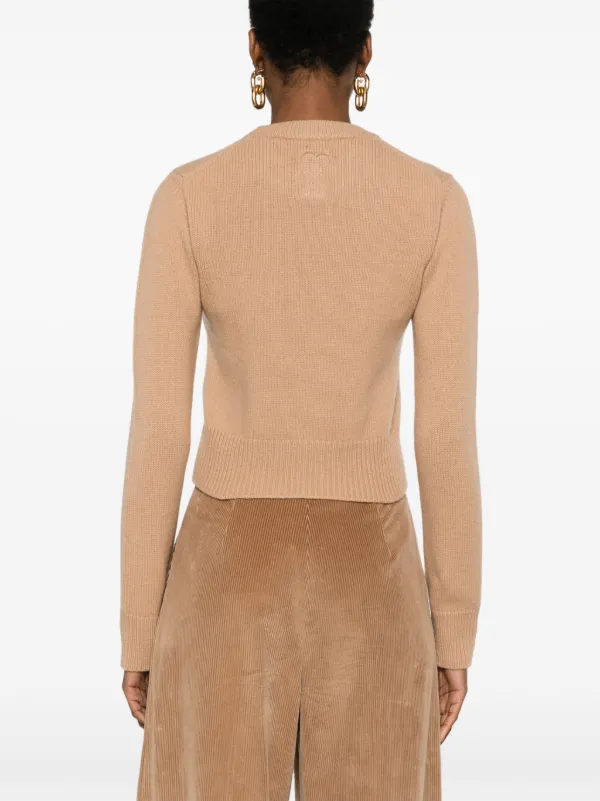 AMI Paris アーガイルニット セーター | ニュートラル | FARFETCH JP