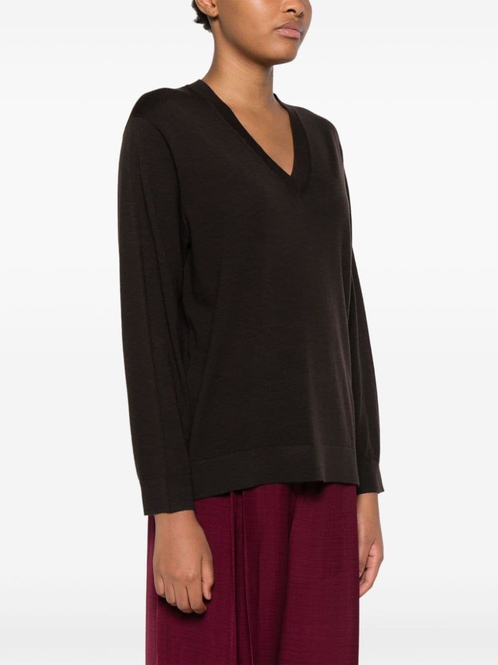 Shop Seventy Wool Sweater In Brown