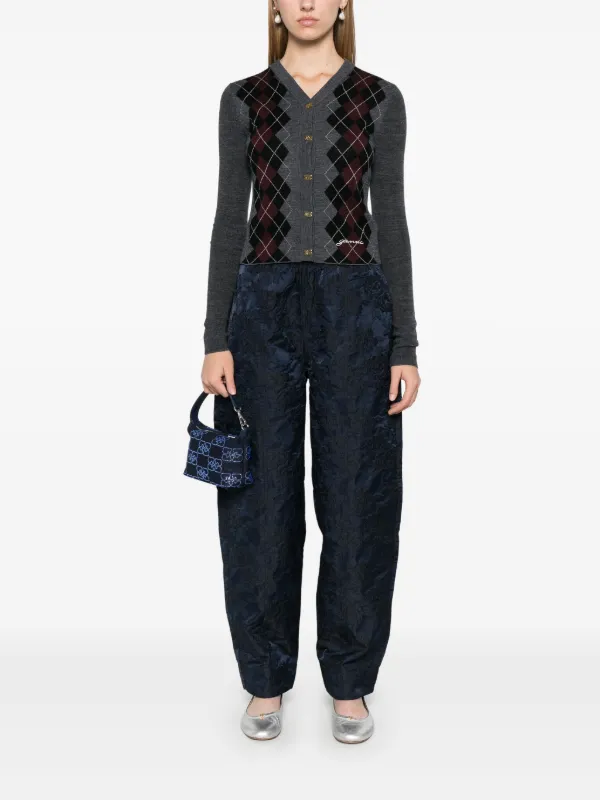 GANNI ダークグレー 長袖カーディガン GANNI（ガニー）カーディガン - FARFETCH