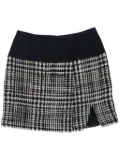 Christian Dior Pre-Owned 2000s houndstooth mini skirt - Black