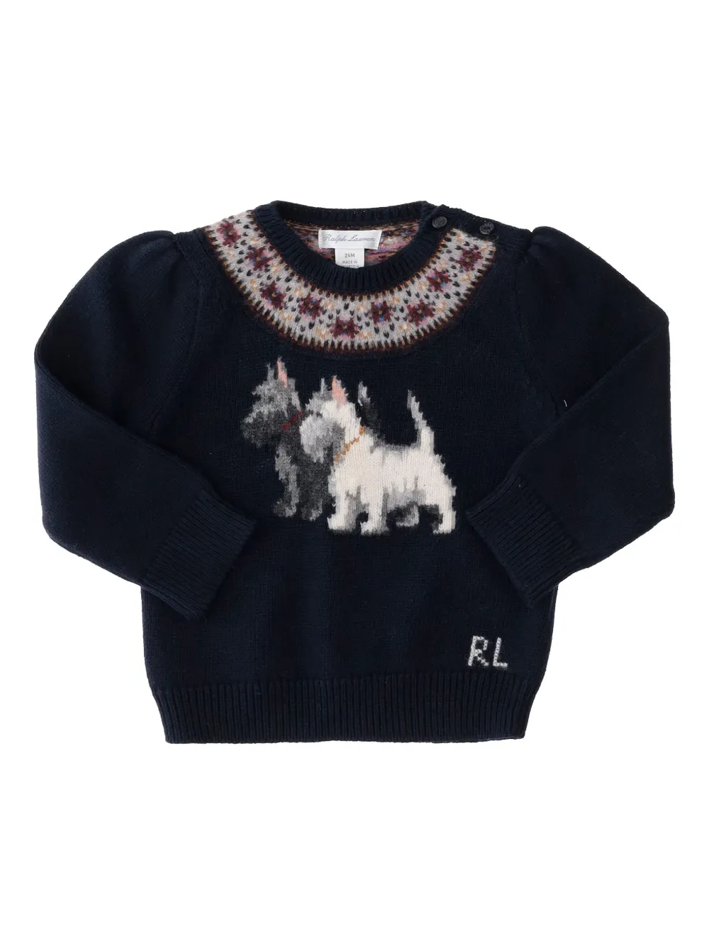 POLO RALPH LAUREN KIDS Intarsia trui Blauw
