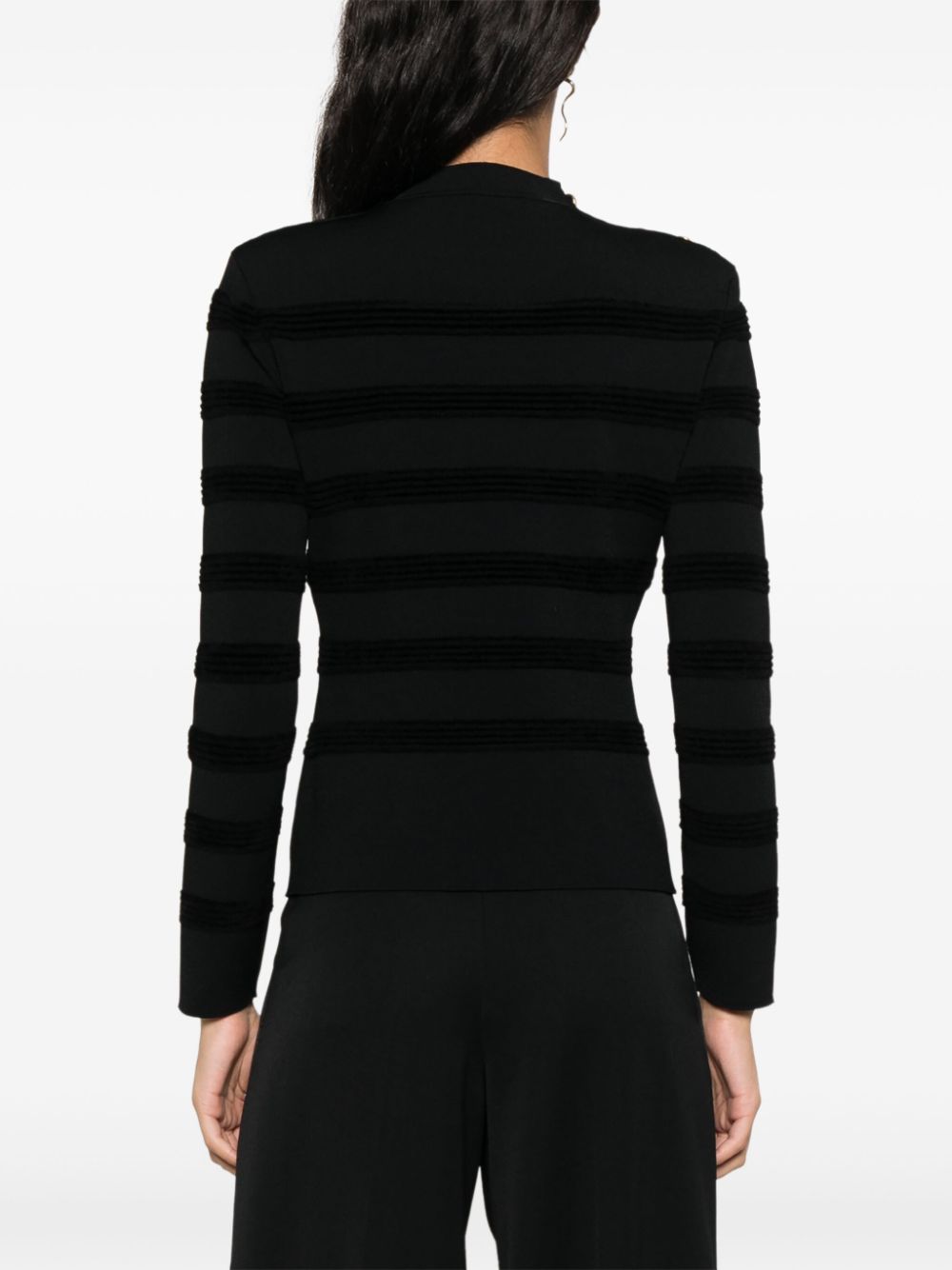 Shop Tom Ford Striped Sweater In Black