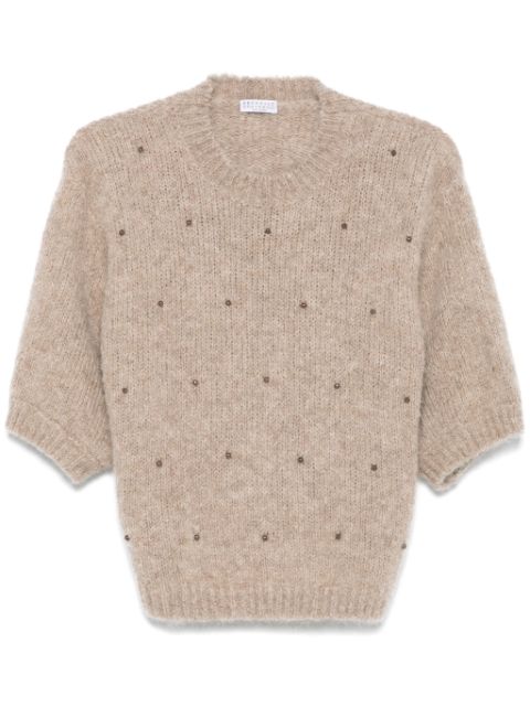 Brunello Cucinelli bead-detail sweater Women