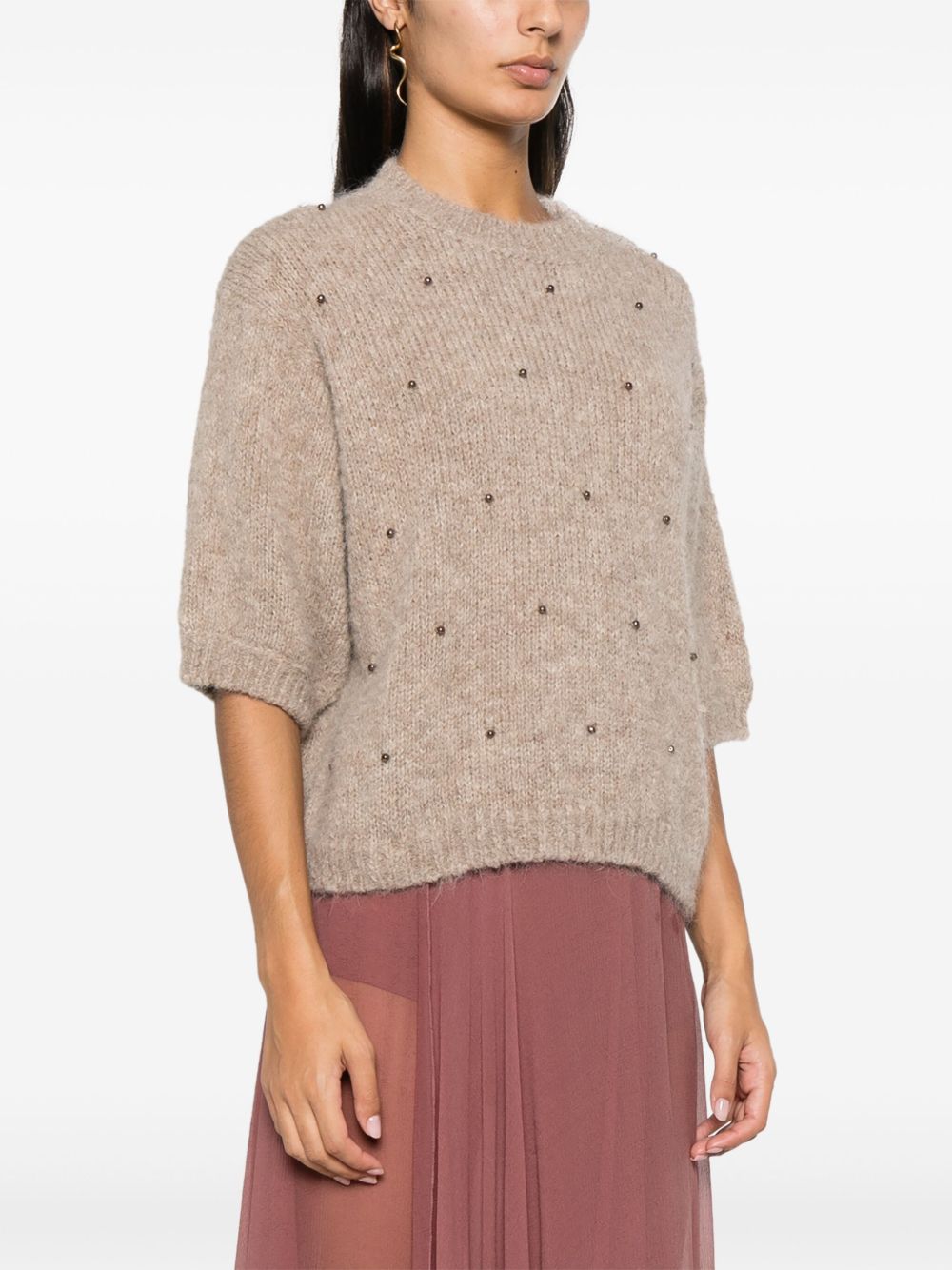 Brunello Cucinelli bead-detail sweater Women