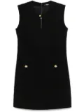 Balmain crepe mini dress - Black