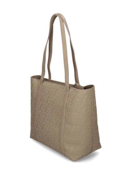 monogram-pattern tote bag 