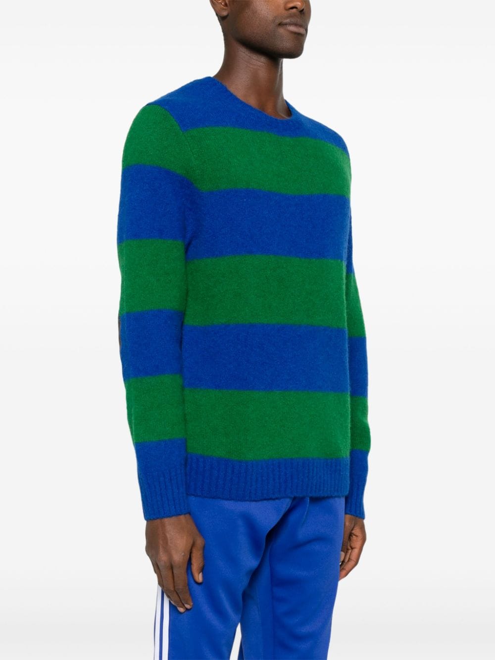 Shop Polo Ralph Lauren Striped Sweater In Blue