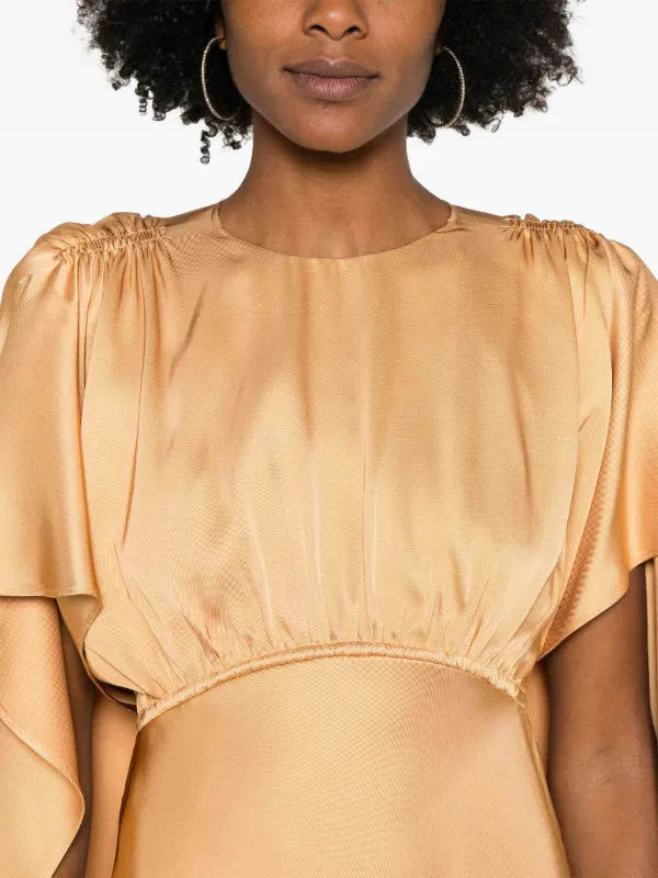 ワンピース ZIMMERMANN Eden Cascading Mini Dress In Illustration Yellow ZIMMERMANN Eden Mini Dress | Yellow | FARFETCH