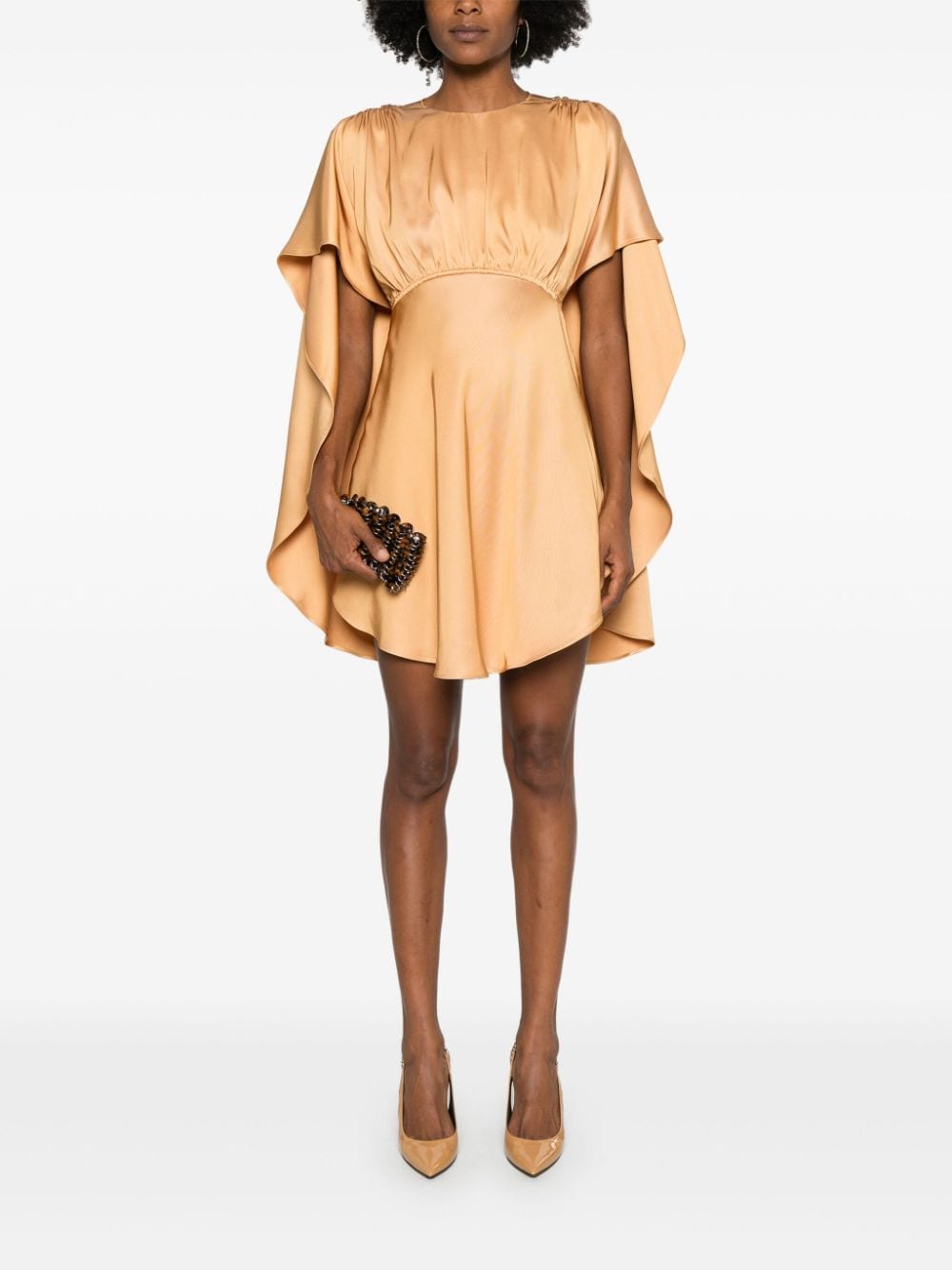 Shop Zimmermann Eden Mini Dress In Yellow