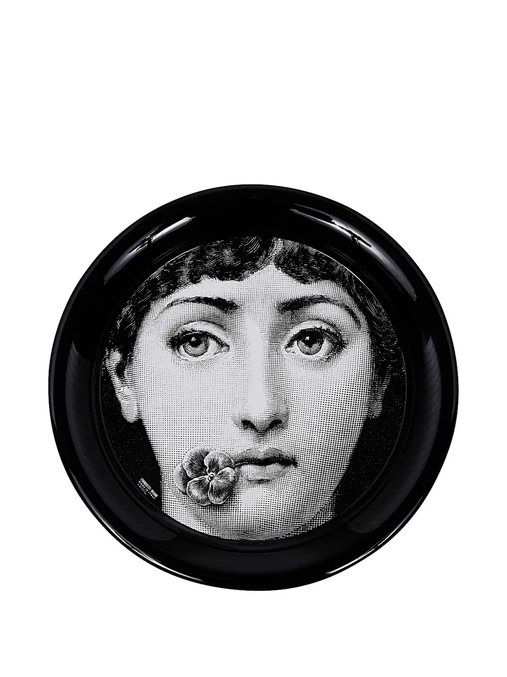 Fornasetti photograph-print plate | Black | Image 1