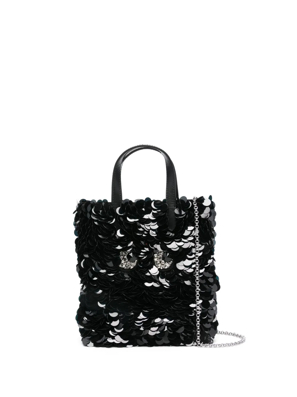 Anya Hindmarch Mini Eyes Tote Bag Black FARFETCH
