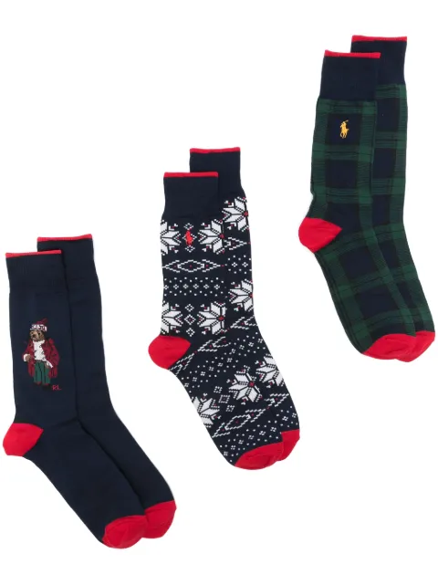 Polo Ralph Lauren Polo Bear trousers socks (pack of three)