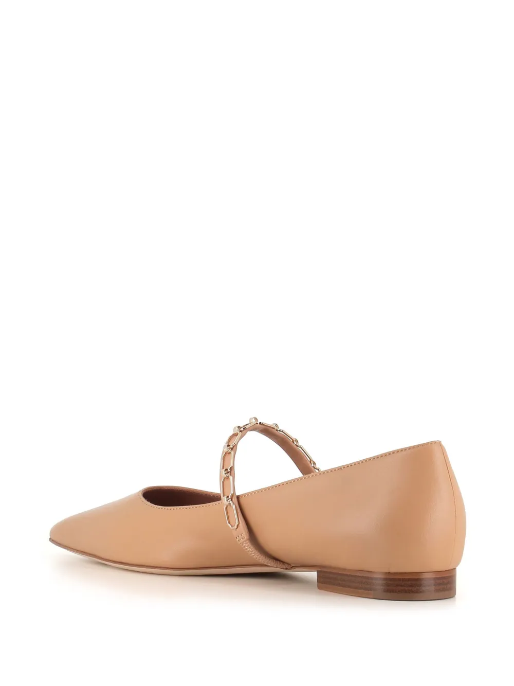 Shop Malone Souliers Virna Ballerina Shoes In Neutrals