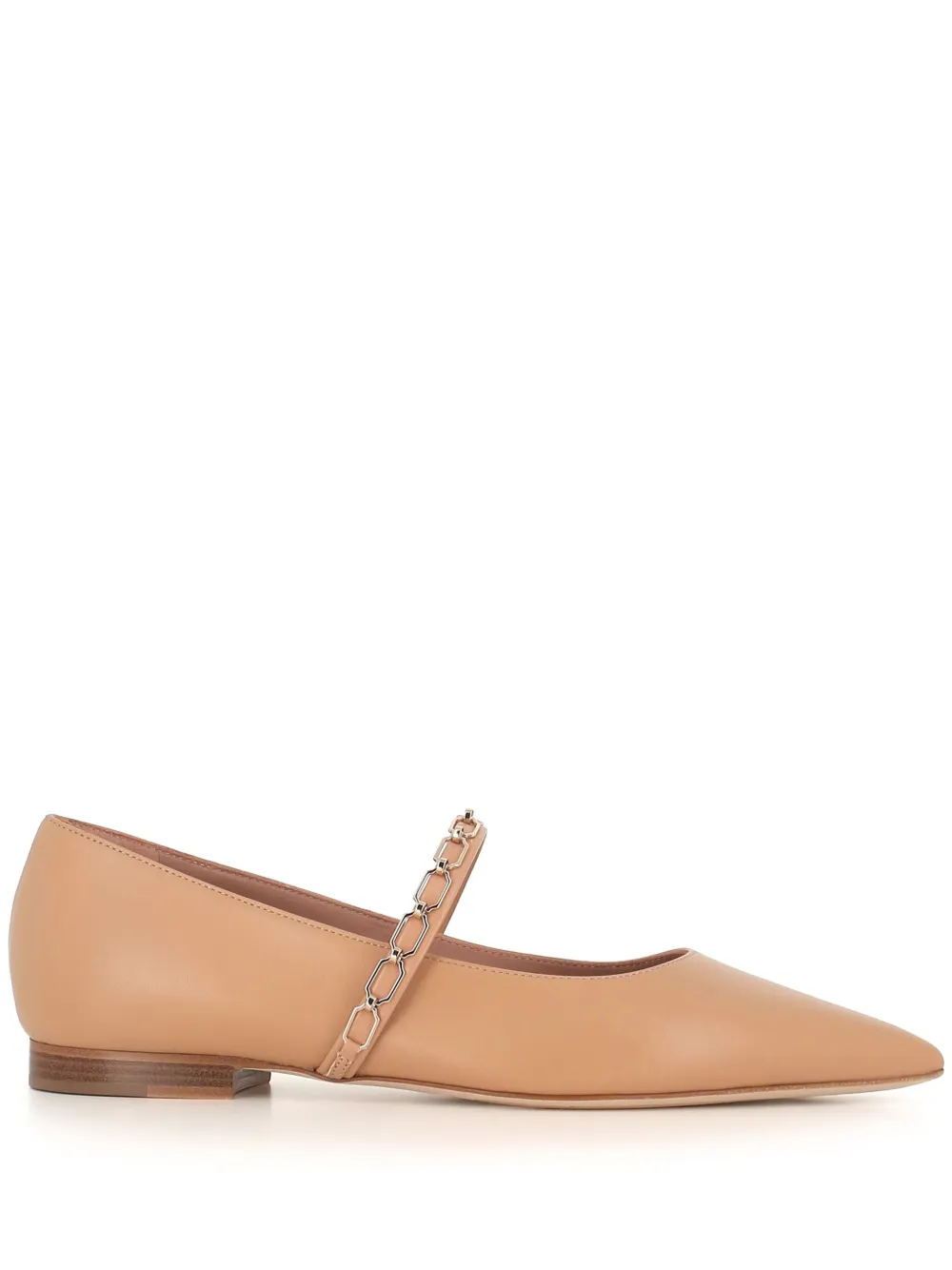 Shop Malone Souliers Virna Ballerina Shoes In Neutrals