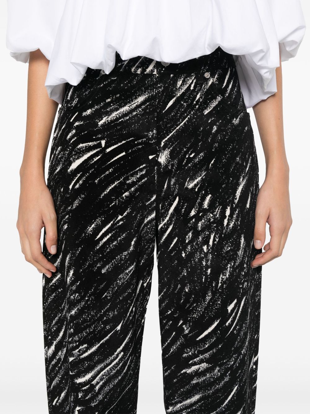 Marni crayon-print trousers Women