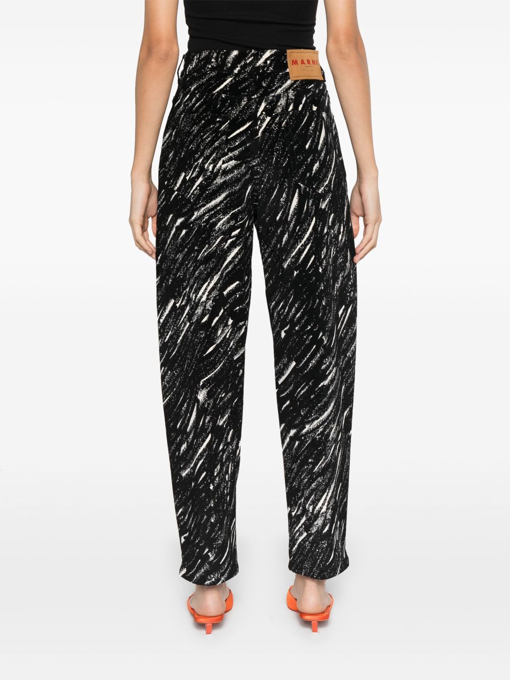 Marni crayon-print trousers Women