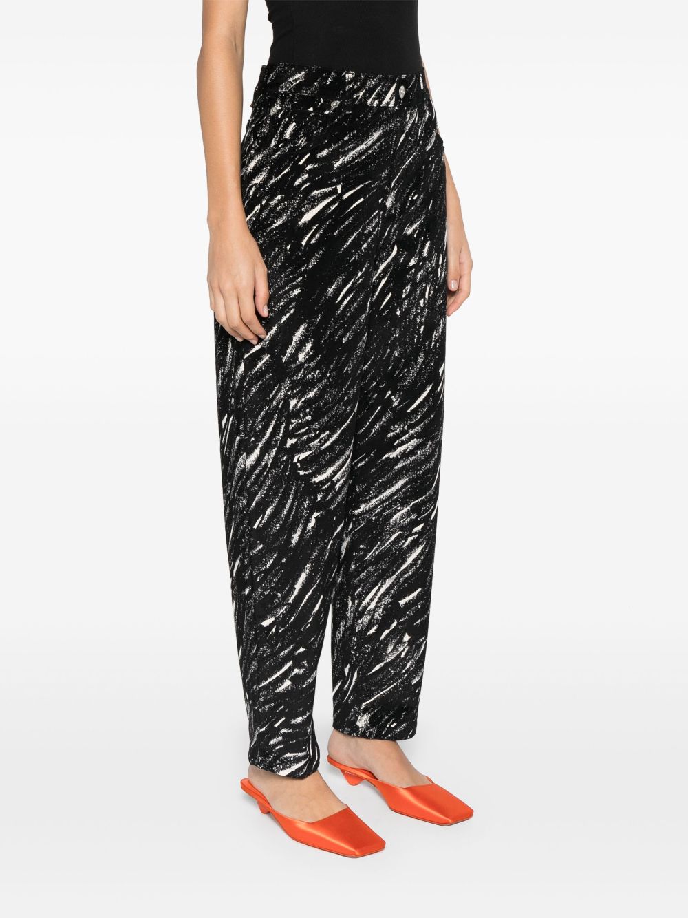 Marni crayon-print trousers Women