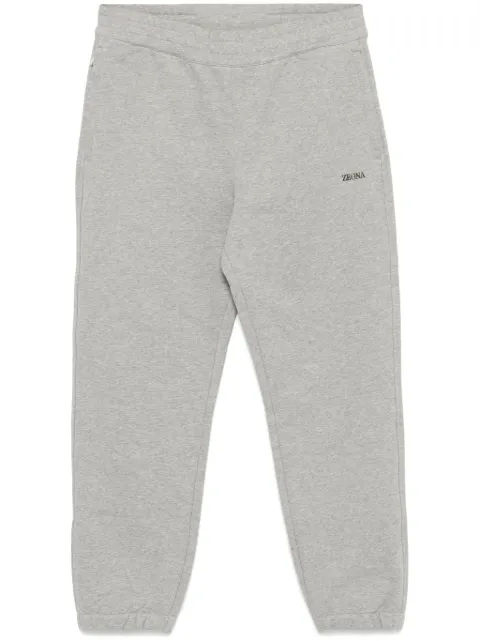Zegna rubberised-logo track pants