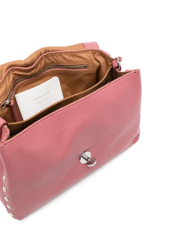 トートバッグ ZANELLATO POSTINA - Daily S bag with bamboo handle Zanellato Daily Bamboo Postina Tote Bag | Pink | FARFETCH