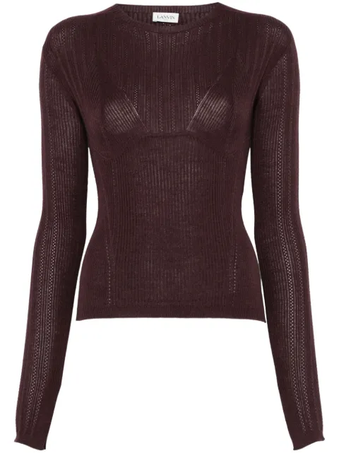 Lanvin ribbed-knit sweater 