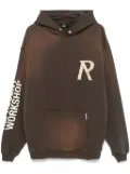 Represent tape-detail hoodie - Brown