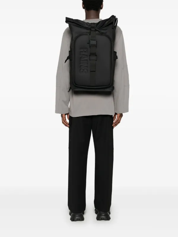 Rains Texel Moulded Backpack | Black | FARFETCH GE
