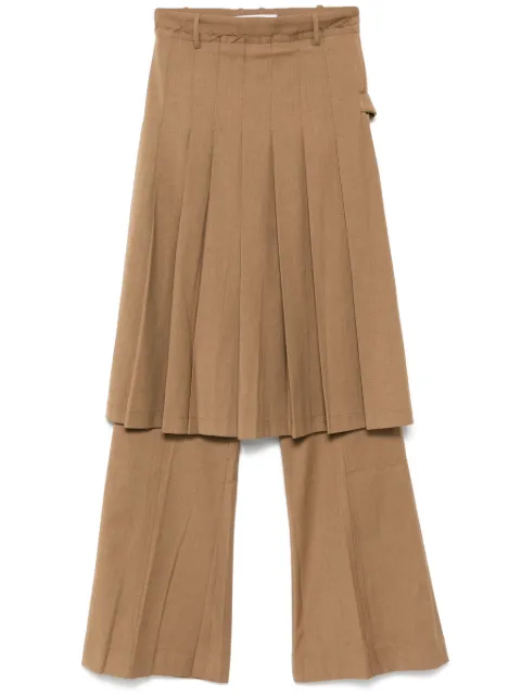 Rokh pantalones con falda plisada