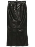 Dorothee Schumacher leather maxi skirt - Black