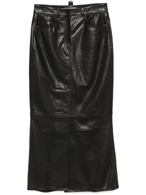 Dorothee Schumacher leather maxi skirt